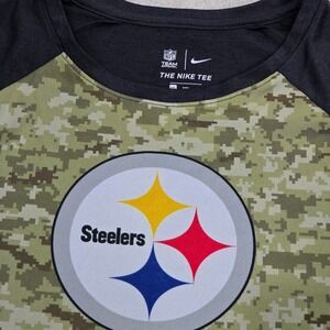 Nike Steelers Women's XXL Dri-FIT Digital Camo‎ Long Sleeve Performance Top